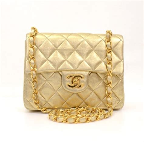 vintage gold chanel bag.